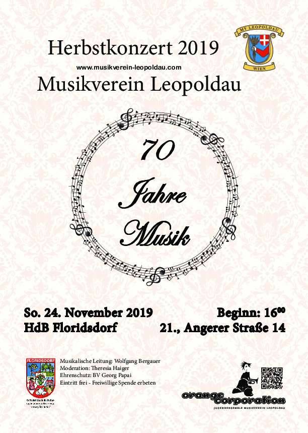 Plakat zum Herbstkonzert 2019