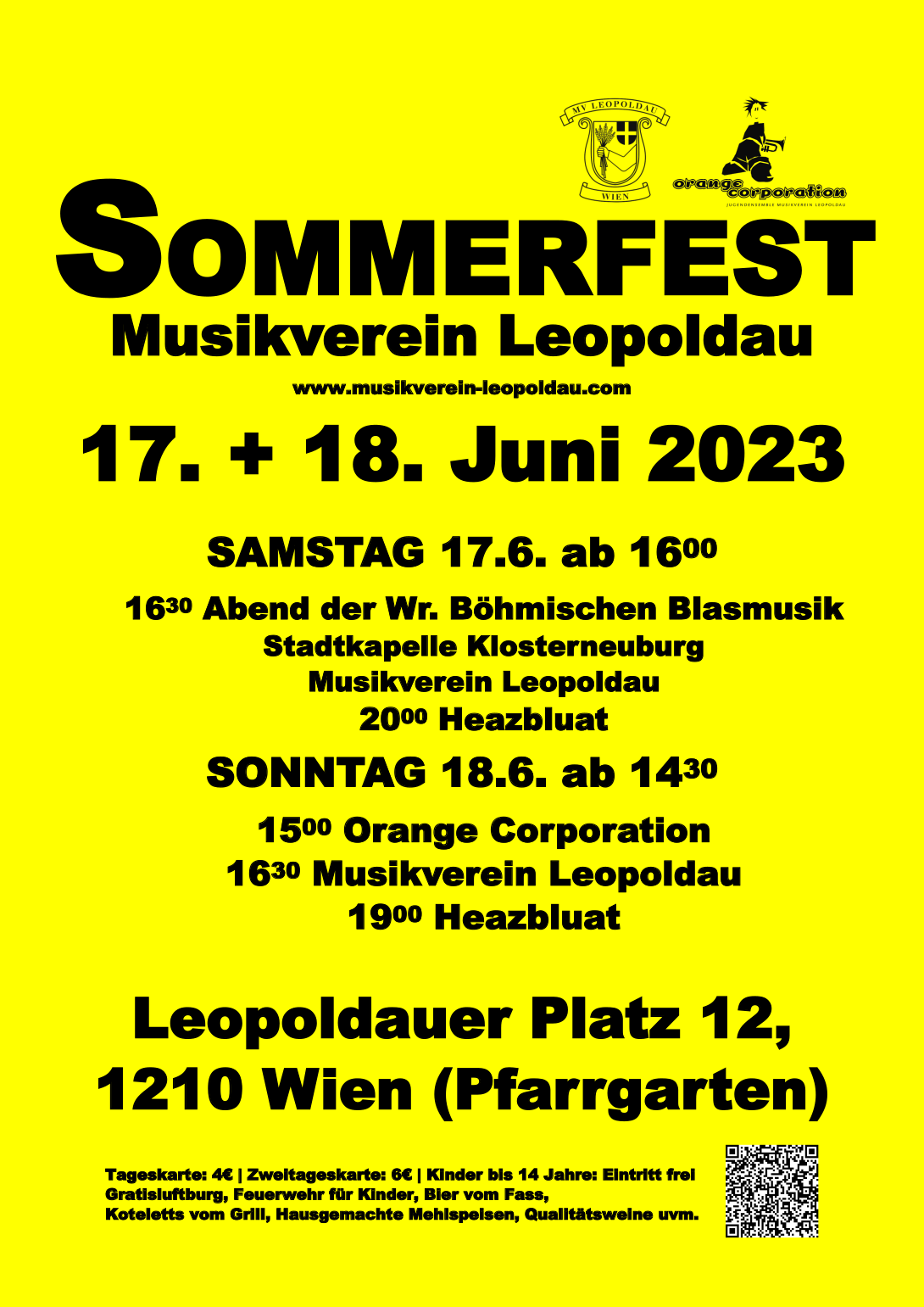 Plakat zum Sommerfest