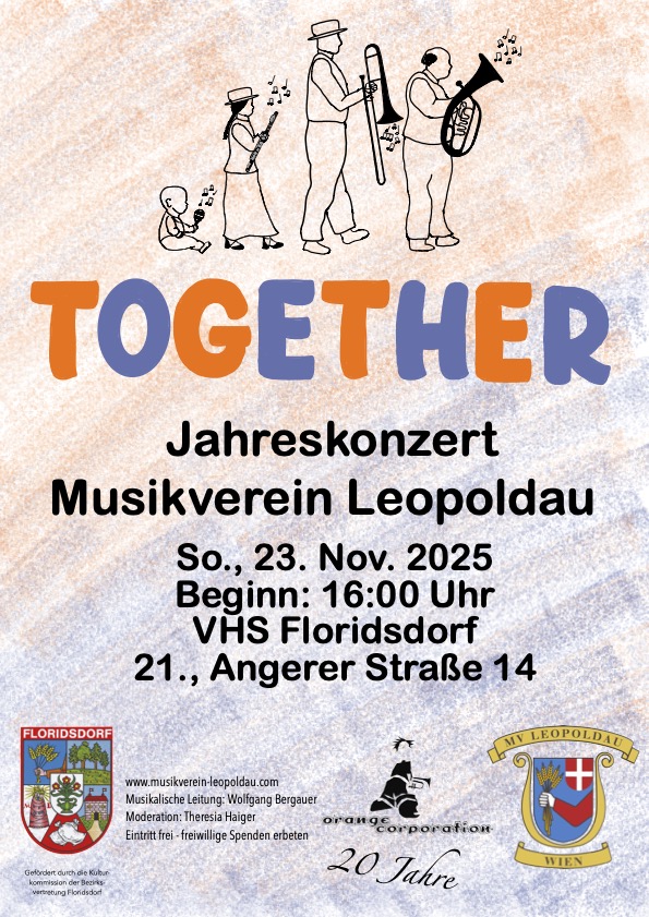 Plakat zum Jahreskonzert