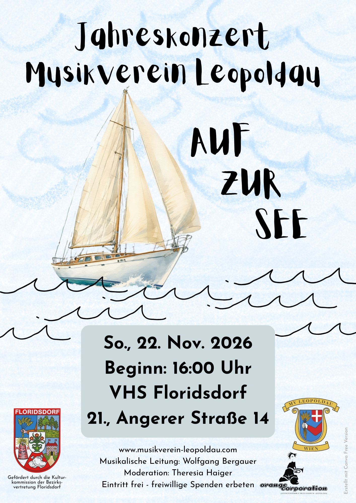 Plakat vom Herbstkonzert 2026