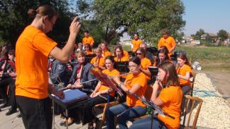 Auch die Orange-Corporation spielte im Zuge der Festlichkeiten.