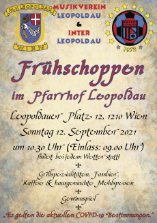 Plakat zum Frühschoppen.