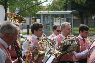 Im Herzen des Orchesters findet sich das Hornregister.