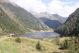 Der Bergsee war sehr erfrischend!