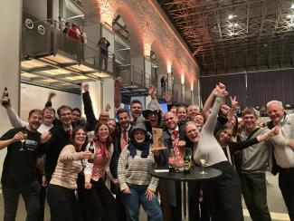 Nach dem Auftritt wurde gefeiert.