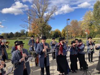 ... beim Tag der Wiener Blasmusik im Donaupark ...