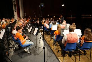 ... wurde es eng auf der Bühne.