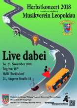 Plakat zum Herbstkonzert 2018