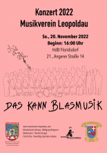 Plakat zum Herbstkonzert 2022