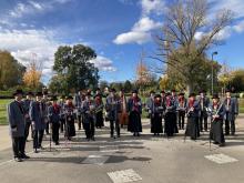 Der Musikverein Leopoldau beim Platzkonzert am Tag der Wiener Blasmusik